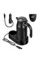 12V Car Electric Kettle with LED Temperature Display & Touch Control