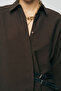 Women's Lyocell Luxe Silky Shirt with Double Belt Accessories - 3