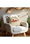 Red Love Punch Embroidered 1 Piece Throw Pillow Cover Gift for Lovers |   Valentine's Day (Without Inner Filling) - 4