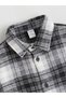 Sparkling Choices from Shining Store Long Sleeve Checkered Embroidered Boys' Shirt - 3