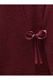 Side Tie Boucle Fabric Kimono -Burgundy - 3