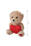 Plush Baby Throw Pillow with Bear Figure 17 cm (S6) - 4