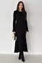 Women's Ribbed Long Knit Dress – Grey Flow