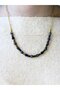 Natural Stone Sodalite Hematite Natural Stone Women's Natural Stone Necklace Euk52S - 2