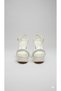 Women's Thick Heeled Stone Embellished Evening Dress Shoes