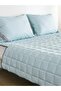 100% Pure British Wool Hypoallergenic Square Quilted Polka Dot King Size Quilt - 2