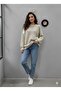 Casual Crew Neck Oversize Thick Knit Knitwear Standard Soft Sweater with Slits - 2