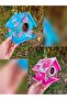 Set of 2, Handmade Outdoor Decorative Items, 16×16×16cm Birdhouse