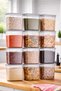12 Pieces 2 Liter Rectangular Food Rack Storage Container Set with 20 Tags Gift - 2