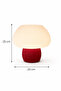 Ribba Modern Lampshade |   Modern Minimal Design |   Red & White |   25X20 cm - 7