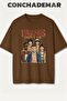 Stranger Things Friends Dont Lie Printed Premium Oversize Cotton T-Shirt