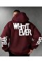 سويت شيرت WHATEVER للجنسين بغطاء للرأس - تصميم دافئ ومريح وعصري
