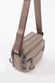 Women's 4-Compartment Water-Resistant Parachute Fabric Shoulder Bag with Side Zipper Detail (24X17 cm)