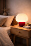 Ribba Modern Lampshade |   Modern Minimal Design |   Red & White |   25X20 cm - 2