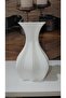 Curvebloom Striped Decorative Bioplastic Vase – Elegant and Stylish Design (Flowers Not Included) - 4