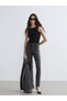Gray High Waist Slim Fit Women's Jean Pants (S6)