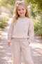 Soft and Flexible Girls' Set with Teddy Bear and Stone Detail