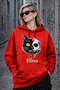 Unisex Oversize 100% Cotton Printed Hooded Sweatshirt
