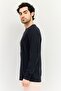 Project Rock Men Sportswear Fit Long Sleeves Outdoor T-Shirt, Black - 3