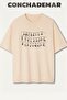 Stranger Things Lights Printed Premium Oversize Cotton T-Shirt