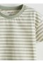 Lcw Baby Green Striped Baby Boy Shorts Pajama Set - 4