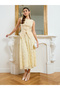 Women Yellow Tweed Waistcoat - 2