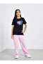 Girls Black Graphic Print T-Shirt - 2