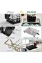 MAJALiS Dish Drainer Rack, Dish Drainer with Drip Tray and Drainer Mat, Stainless Steel Dish Rack with Utensil Holder, Swivel Spout, Draining Board for Kitchen Counter, Black, 2 Tier - 3