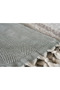 Sofa Cover 180X210 cm |   Stylish Design with Non-Slip Texture and Tassels, 100% Cotton - 2