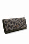 Silver Polo Women's Wallet Monogram Patterned Mink Khaki 1036 - 2