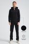 Black Premium Winter Men's Tracksuit Set Regular Hooded