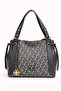 Silver Polo Women's Bag Monogram Patterned Gray Anthracite 1044