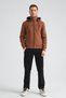 Brown Premium Winter Men's Tracksuit Set Regular Hooded - 6