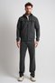 Anthracite Classic Men's Tracksuit Set with Removable Hood, Comfortable Fit - 6
