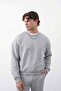Men's Boxy Oversize Gray Sweatshirt - 4