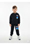 Boy's Cartoon Character Set 2 Threaded Threaded Sweatshirt - Tracksuit Set