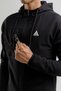Engineered Zr Fleece I Men's Full-Length Zip-Up and Hooded Tracksuit Set Black - 3