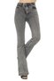 Jimena High Waist Stretch Denim Fabric Flare Jeans - 2