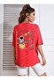 تيشيرت مطبوع بتصميم جالاكسي للجنسين