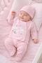 5-Piece Cute Musician Patterned Newborn Baby Girl Hospital Discharge Bodysuit Set (Boxed) 0-3 Months