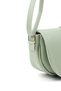 Mint Green Shk92 Faux Leather Single Compartment Snap Fastener Hand, Arm and Shoulder Bag with Lock Detail - 5