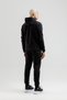 Engineered Zr Fleece I Men's Full-Length Zip-Up and Hooded Tracksuit Set Black - 6
