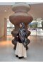 Patterned Bamboo Shawl Tok Duran Women's Shawl Green Edged Coffee Black Bk35 - 4