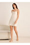 Set of 2 - Short Slip Dress Sleeveless Lace Trim - 3