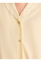 Knee Length Night Dress Short Sleeves with Scallop Trim - 3
