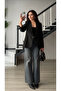 Black Slim Fit Blazer Jacket - 4