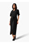 Midi Belted Shirt Dress with Pocket Detail