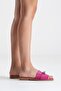 Harbin Women's Genuine Leather Slippers Fuchsia Suede - 7