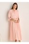 Night Dress with 3/4 Sleeves and Lace Trim