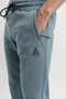Fleece Men's Woolen and Straight-Leg Sweatpants Khaki - 4